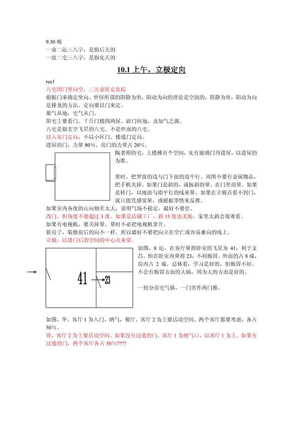 冠元5800元玄空风水面授笔记完整版