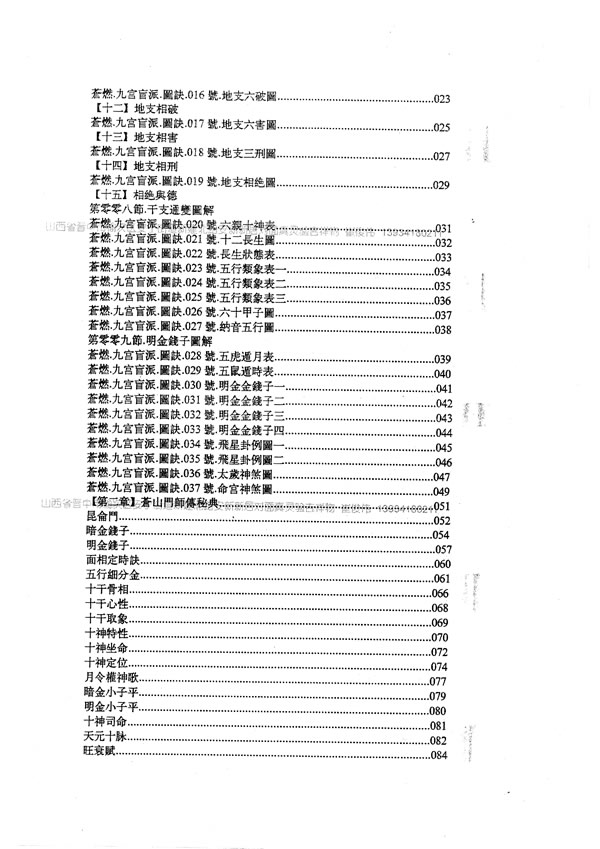 子平真金 苍然东泽九宫门苍山盲派命理