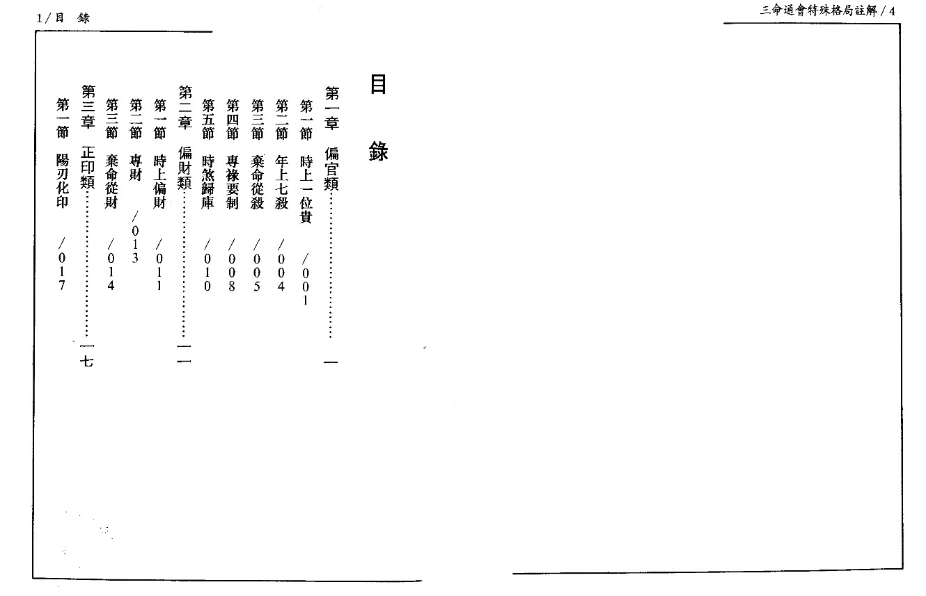 潘东光 三命通会特殊格局注解