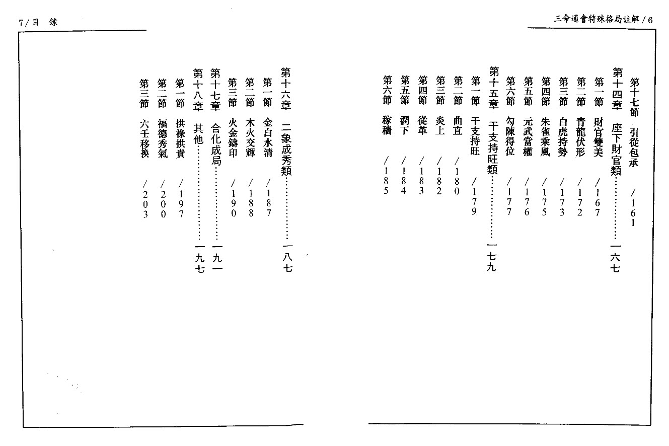 潘东光 三命通会特殊格局注解