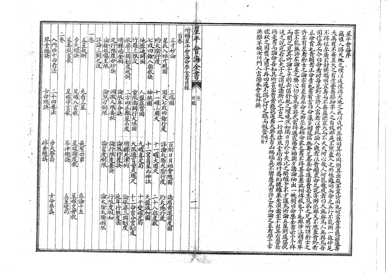 增补星平会海全书 武当山月金山人 古籍