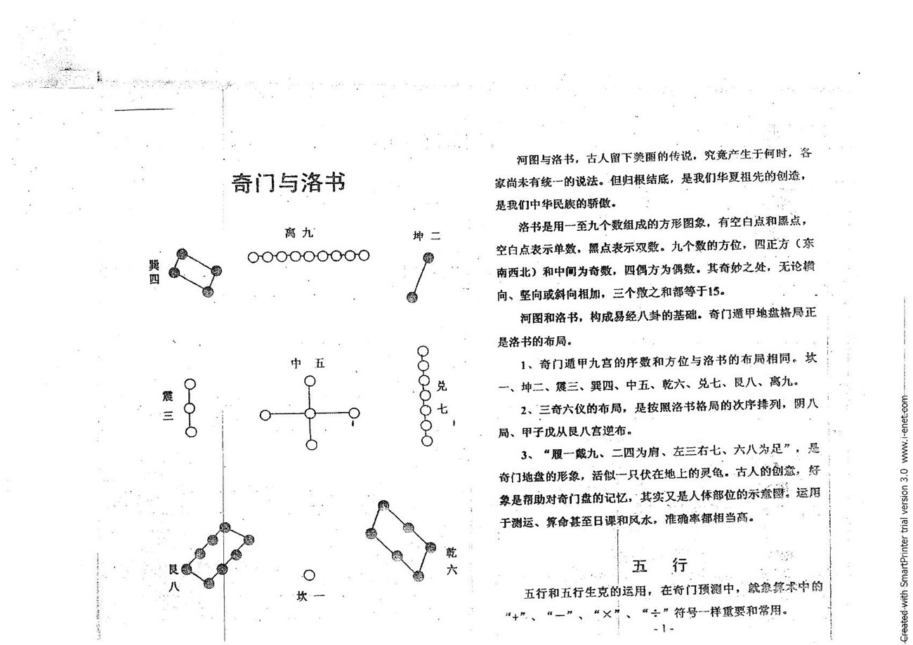 周时才 实用奇门基础知识附奇门万年历