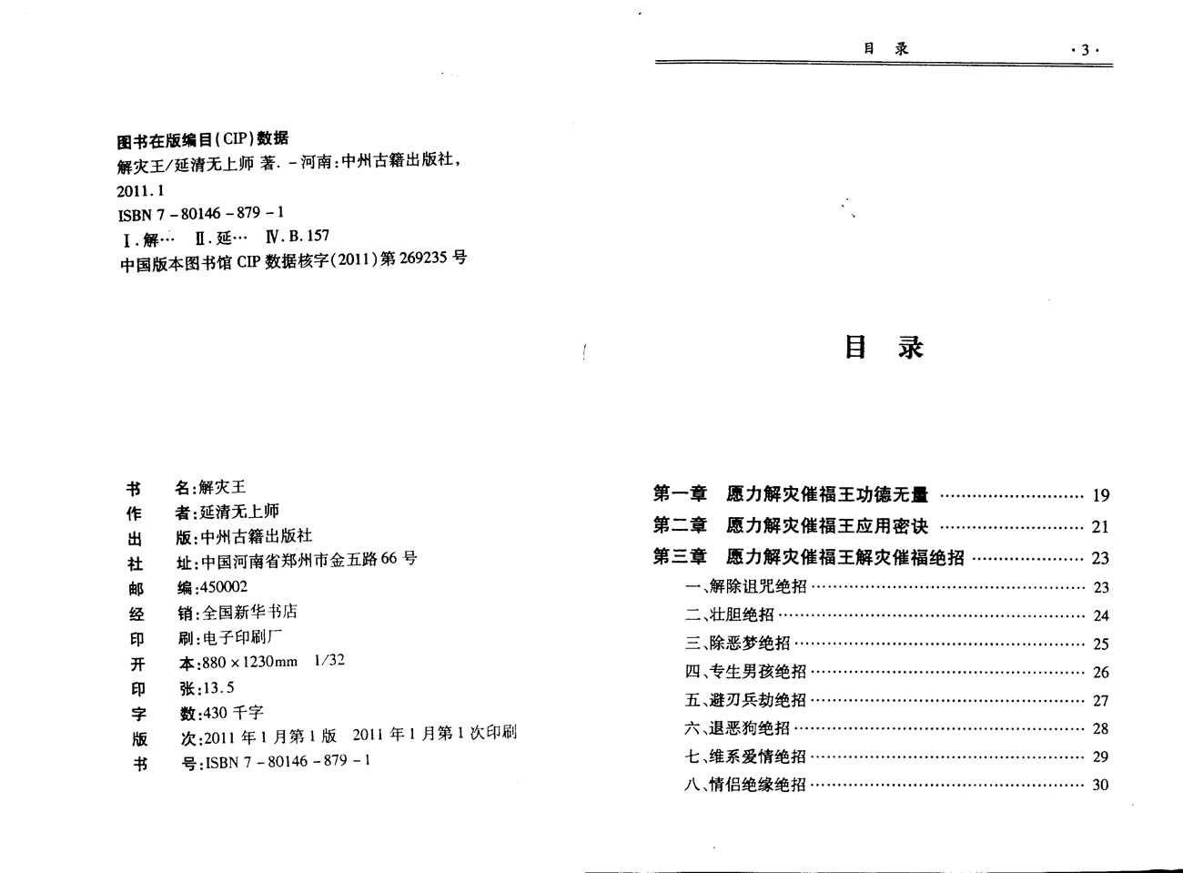 延清无上师 解灾王